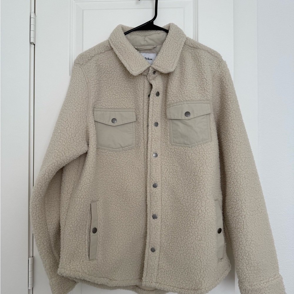 Goodfellow & Co Cream Lightweight Shirt Jacket